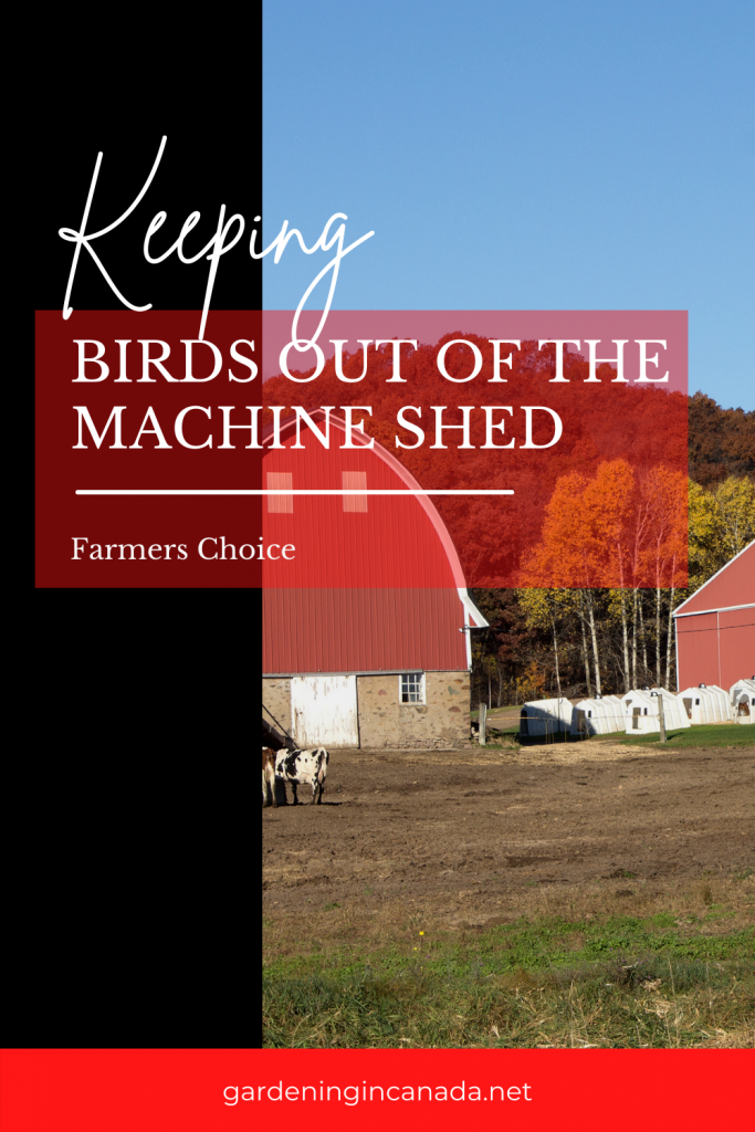 Keeping Birds Out Of The Machine Shed