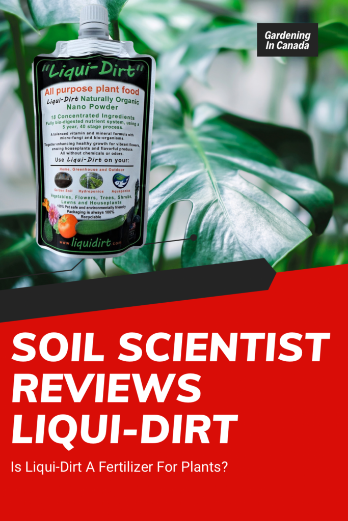 Soil scientist reviews liqui-dirt